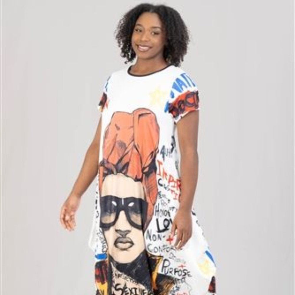 KARACHIC PRINT MAXI DRESS